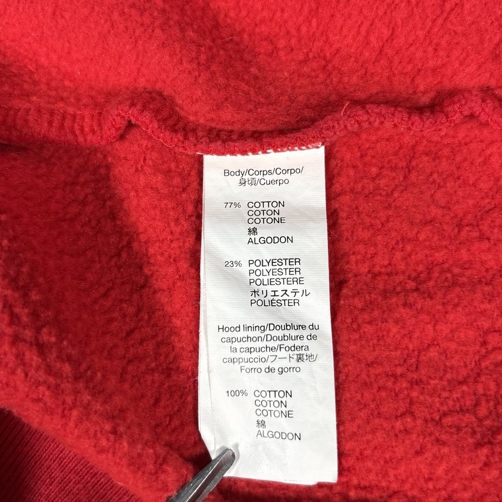 GAP Kids Hoodie Sweatshirt Youth 2XL Full Zip Red Fleece Embroidered Logo Y2K - Picture 5 of 8
